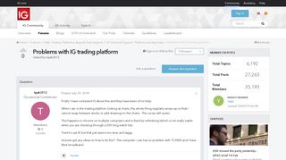 Problems with IG trading platform - IG Technical Support ...