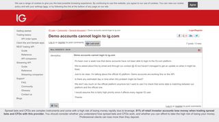 Demo accounts cannot login to ig.com | IG Labs