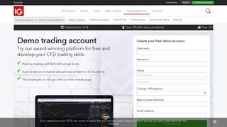 Demo Trading Account | Open Trading Demo Account - IG.com