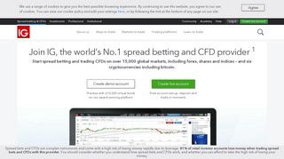 Online Trading, Spread Betting, CFDs, Share Dealing and Forex | IG UK