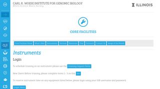 Instruments | Carl R. Woese Institute for Genomic Biology