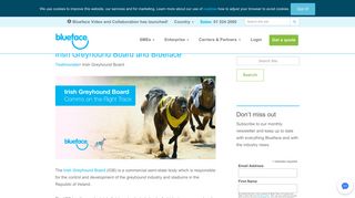 Irish Greyhound Board and Blueface | Testimonials