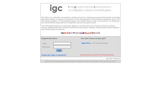Intergovernmental Consultations: IGC