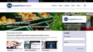 Sign in - IGD Supply Chain Analysis