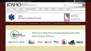 Emergency Medical Services - Idaho Department of Health and Welfare