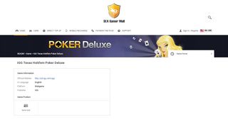 IGG Texas Hold'em Poker Deluxe Online Store | SEA Gamer Mall