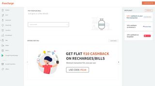 Gas Bill Payment | Pay Gas Bill Online On FreeCharge