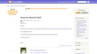 Script for iBest/iG Mail | X-notifier