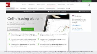 Online Trading Platform | Forex & CFDs Web Trading Software | IG ZA