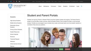 Student and Parent Portals | Students - Enlightium Academy