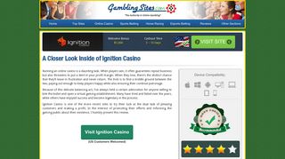Ignition Casino Review - Honest Look at IgnitionCasino.eu in 2019