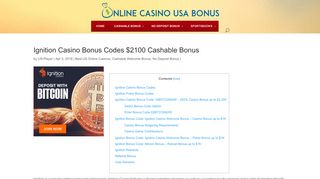 Ignition Casino & Poker Bonus Code for $2100 Bonus Feb 2019