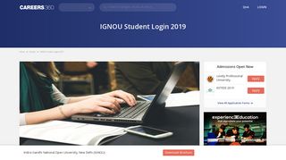 IGNOU Student Login 2019, Student Zone - Username and Password