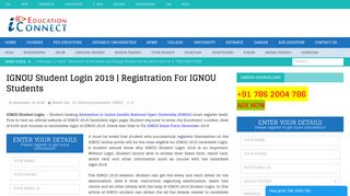 IGNOU Student Login 2019 | Registration, Forgot Username & Password