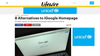 8 Alternatives to iGoogle Homepage - Lifewire