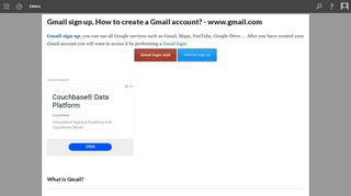 Gmail sign up, How to create a Gmail account? - www.gmail.com