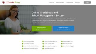 iGradePlus Online Gradebook and School Management System