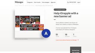 Help iGrapple with a new banner ad | Banner ad contest - 99Designs