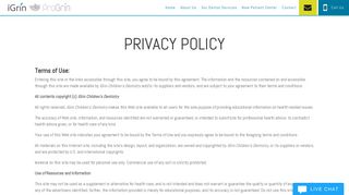 IGrin Children's Dentistry - Privacy Policy