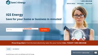 IGS Energy | Gas and Electricity | SaveOnEnergy.com