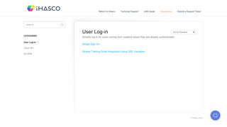 User Log-in - iHASCO Support