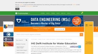 IHE Delft Institute for Water Education - Find A Masters