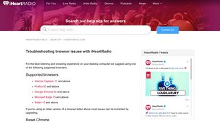 Troubleshooting browser issues with iHeartRadio – iHeartRadio Help