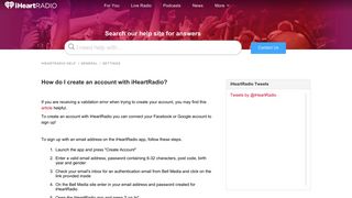 How do I create an account with iHeartRadio? – iHeartRadio Help