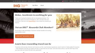 IHG® Rewards Club | Relax, Accelerate is working for you | About ...