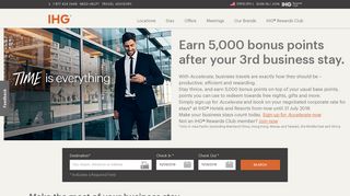 Earn 5,000 bonus points with Accelerate | IHG - IHG.com