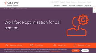 Workforce Optimization | Call Center Software | Genesys