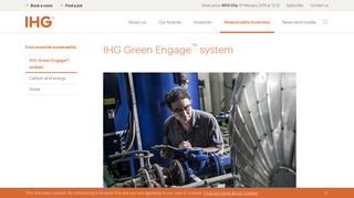 IHG Green Engage™ system - Environmental sustainability ...