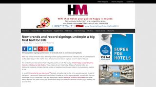 New brands and record signings underpin a big first half for IHG ...