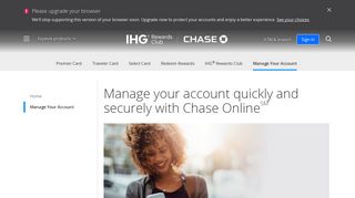 View Account Activity | IHG Rewards Club Credit Cards | Chase.com