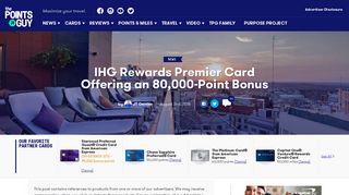 IHG Rewards Premier Card Offering an 80,000-Point Bonus
