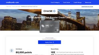 IHG® Rewards Club Premier Credit Card - Apply Online - Credit Cards