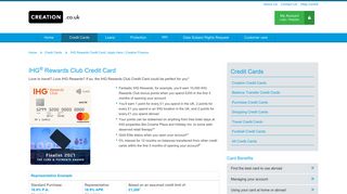 IHG Rewards Club Credit Card - Creation
