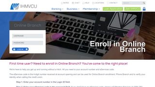 Enroll Online Branch - IH Mississippi Valley Credit Union