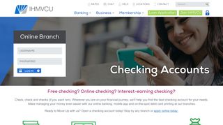 Checking accounts / Open a checking account online with IHMVCU