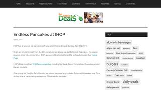Endless Pancakes $4.99 at IHOP | EatDrinkDeals