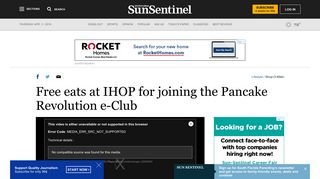 Free eats at IHOP for joining the Pancake Revolution e-Club - Sun ...