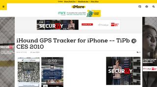 iHound GPS Tracker for iPhone -- TiPb @ CES 2010 | iMore