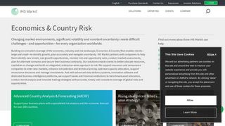 Economics & Country Risk Solutions | IHS Markit