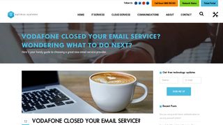 Vodafone closed your email service? Need help? - Optimus Systems