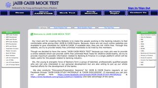 Free Mock Test for JAIIB & CAIIB