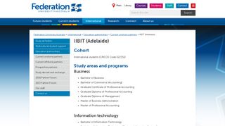IIBIT (Adelaide) - Federation University Australia