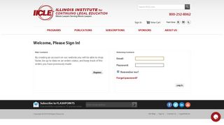 Login | Illinois Institute for Continuing Legal Education - IICLE