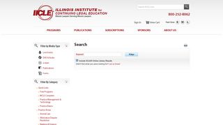 Search | Illinois Institute for Continuing Legal Education - IICLE