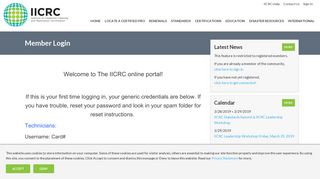 Login - iicrc