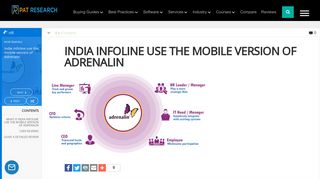 India Infoline use the mobile version of Adrenalin - Compare Reviews ...